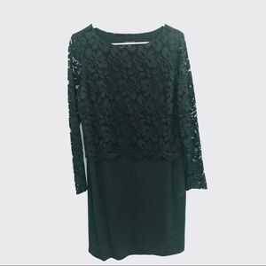 NWT JJill Black Lace Dress